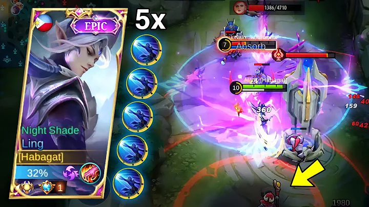 LING FAST HAND 5X DASH COMBO IN MYTHIC RANK | TOTALLY INSANE SPEED!!! - LING MLBB