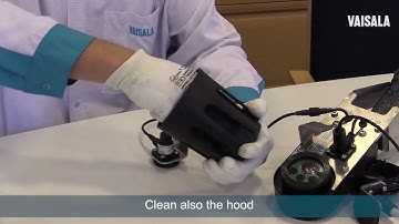Vaisala Mobile Detector MD30 Support Video - Cleaning Surface State Sensor