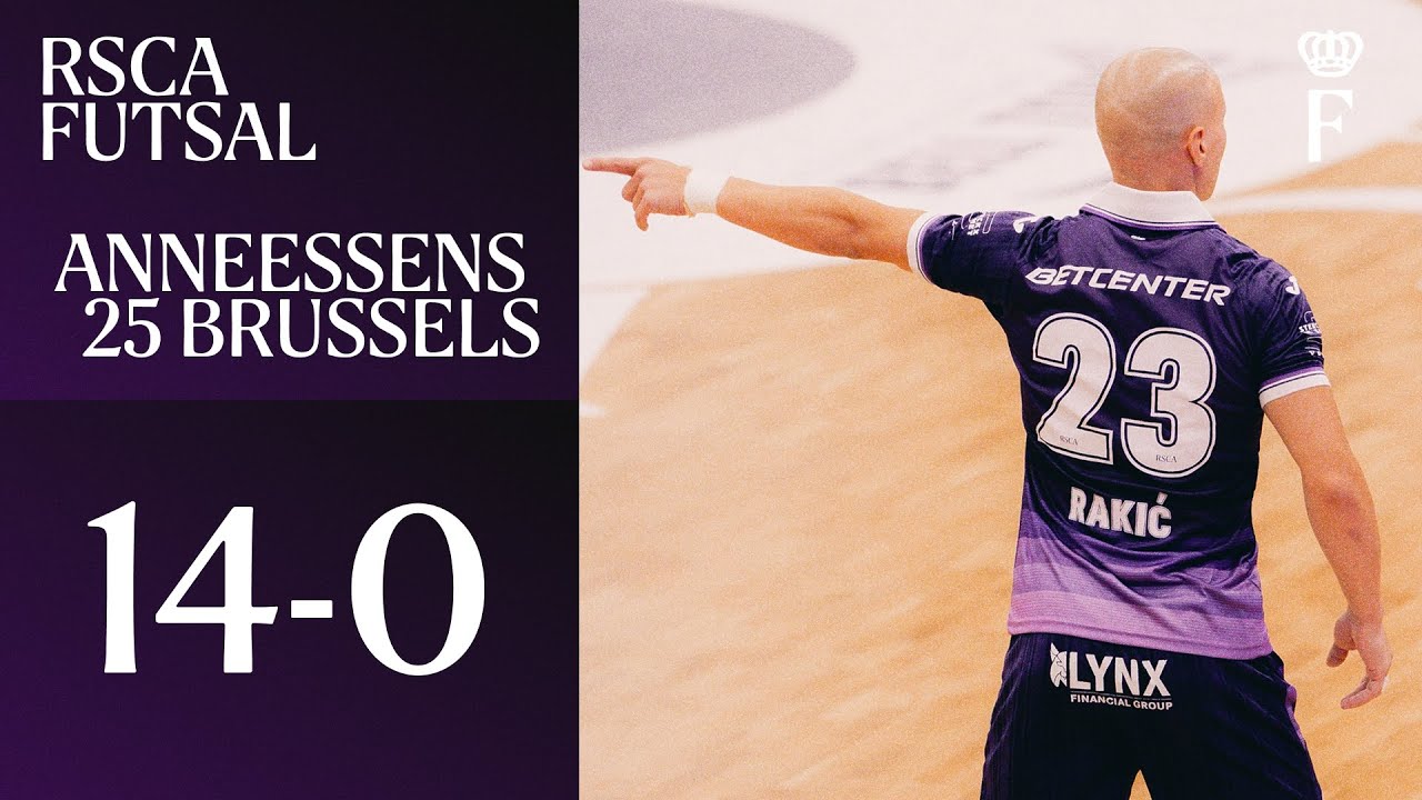 HIGHLIGHTS Belgian Futsal League: RSCA Futsal - Anneessens 25 Brussels | 2025-2026