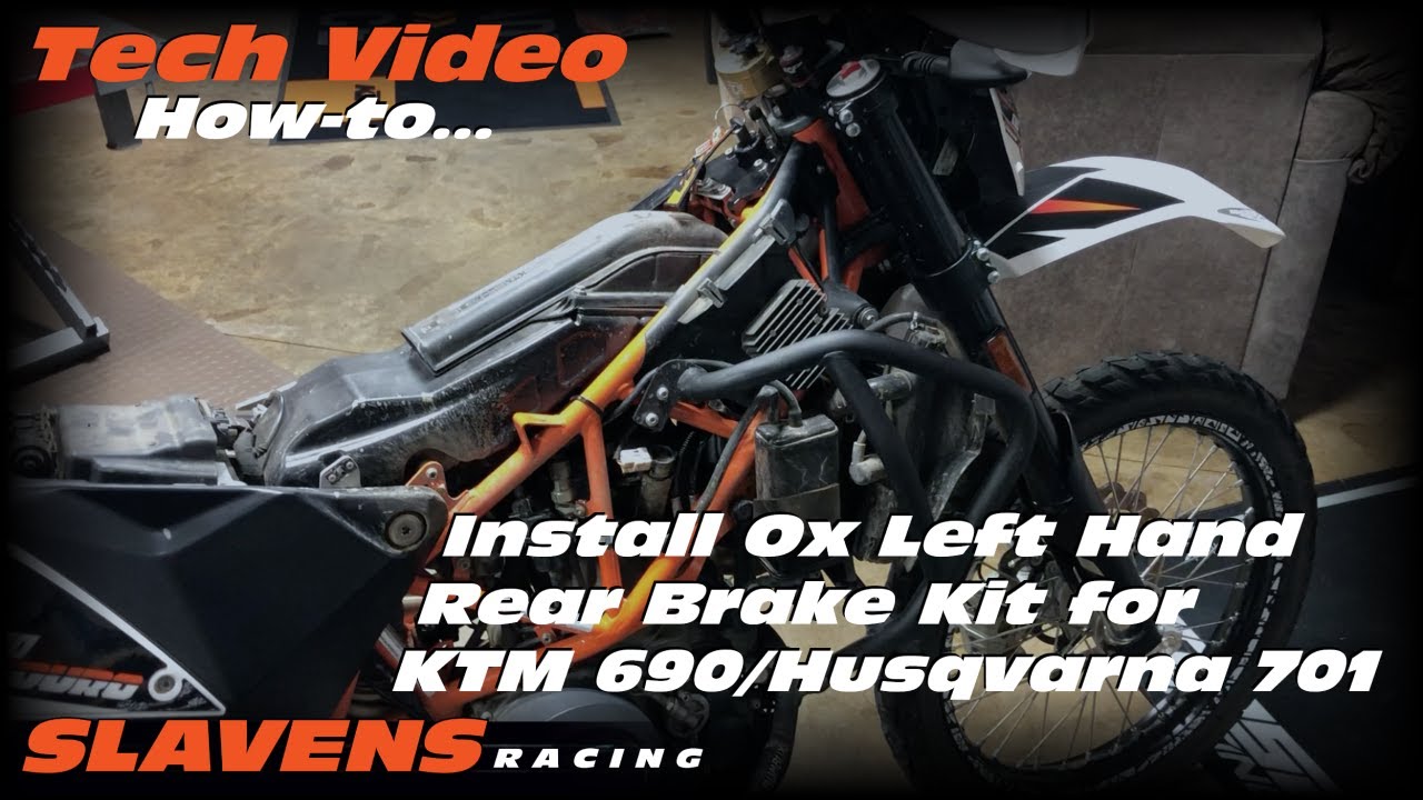 Howto Install Ox Left Hand Rear Brake Kit for KTM 690 and Husqvarna