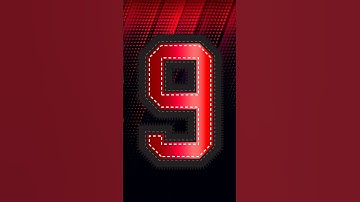 Sports Style Red Countdown | 9 to 0 with Voice #countdown #timer #shorts