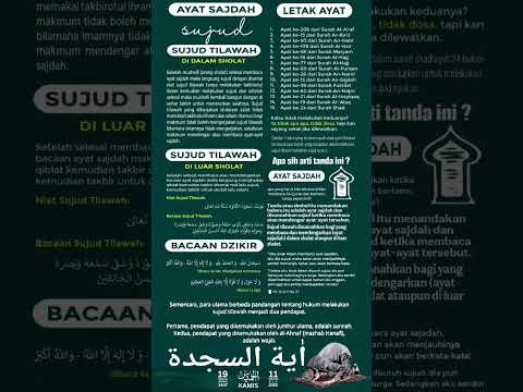 Apa Itu Ayat Sajdah Ayat Sajdah Adalah Ayat Ayat Dalam Al Qur An