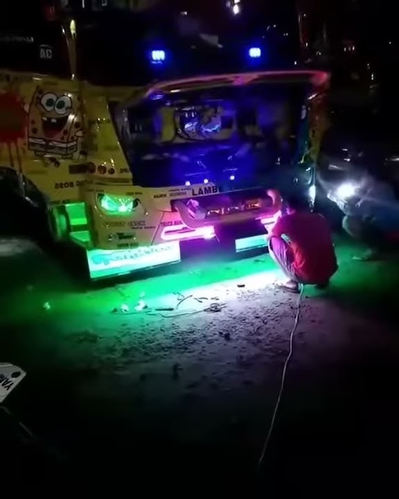 Suasana truk malam hari#truk hits#