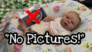 No Photos Allowed?! A Confusing Doll Show Encounter… Reborn Doll Change And Chat