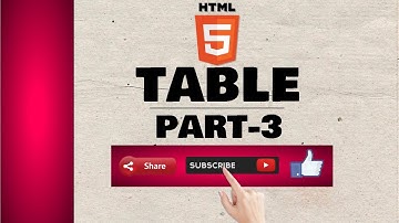 TABLE IN HTML PART-3 (ROWSPAN COLSPAN ATTRIBUTES) [HINDI/URDU]
