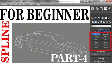 FREE VIDEO TUTORIAL OF 3DS MAX FOR ARCHITECTURAL : SPLINE TUTORIAL FOR BEGINNER PART 4