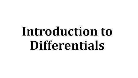 Introduction to Differentials
