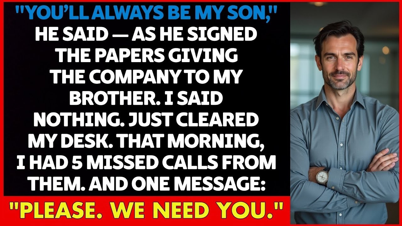 Dad Quietly Handed My Brother the Company—But He Didn’t Know I Still Had the Blueprints