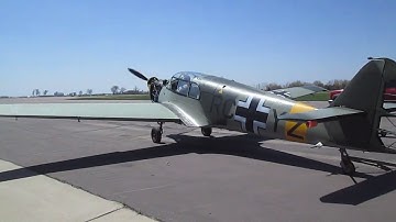 Nord 1002/ Bf 108 engine run