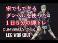 １日５分ダンベルで鍛える脚の日[5minutes Leg Workout Dumbbell]