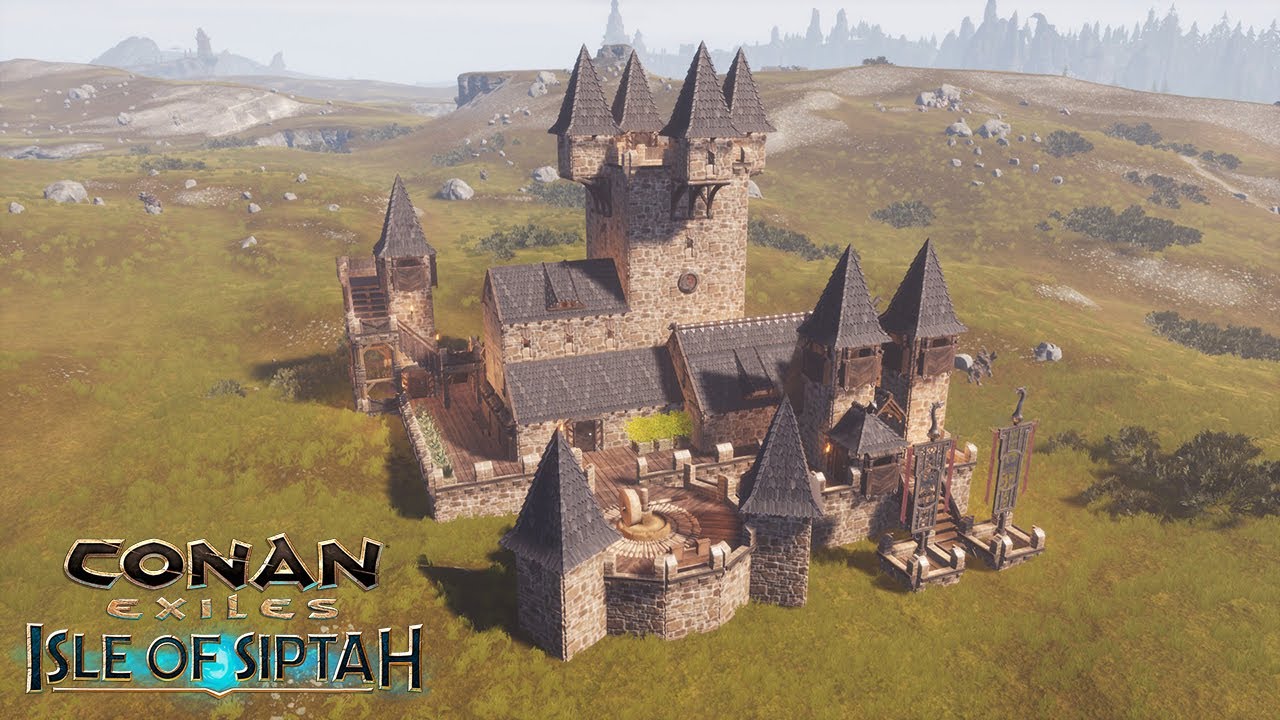 HOW TO BUILD A NEMEDIAN HOUSE [SPEED BUILD] - CONAN EXILES