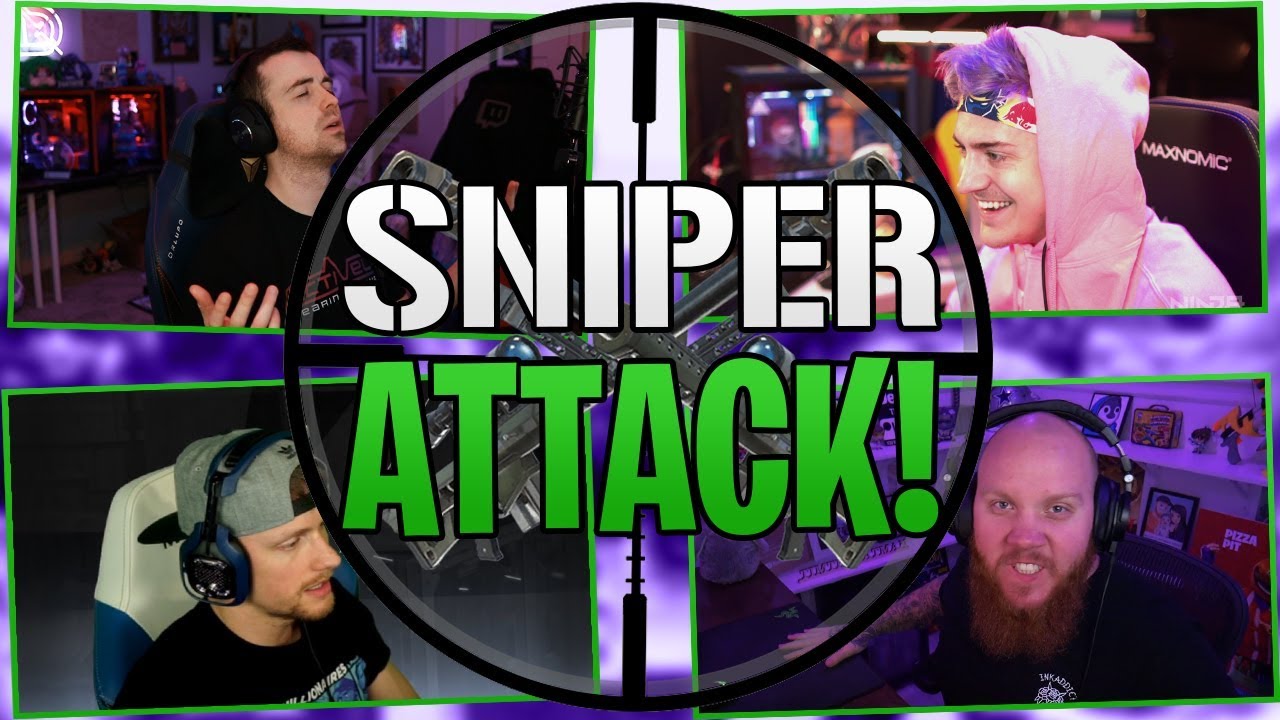 funny moments in soccer Fortnite Sniper Attack! Ninja, TimTheTatMan, FearItSelf, & DrLupo