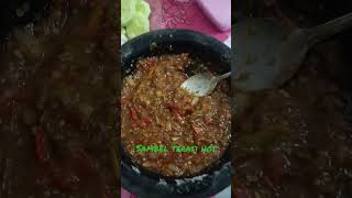 Sambel terasi ala geprek tepo hot #shorts #sambal #terasi #sambel