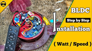 BLDC Fan Step By Step Installation || (Watt Details)
