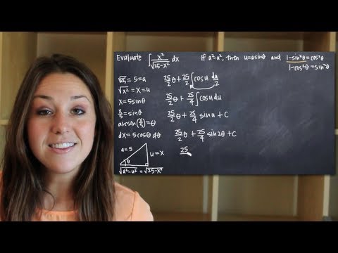 Trigonometric substitution with
