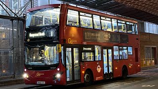 Full Route Visual London Bus Route 1 Canada Water - Hampstead Heath Mhv85, Bv66Vkf