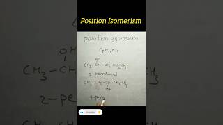 Position Isomerism #shorts #chemistry #trending #youtubeshorts
