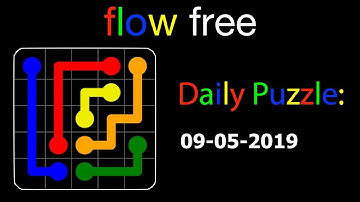 Flow free daily puzzles of May 9, 2019 SOLUTION - Gameplay Walkthrough (iOS & Android)