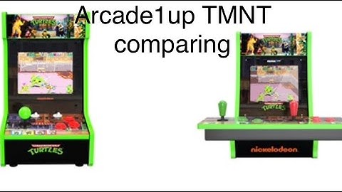 Arcade1up TMNT countercade unboxing & compare with two players