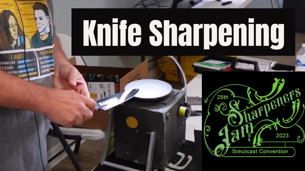 Sharpening Knives on the Flathone with Jay Hunter 2023 Sharpeners Jam