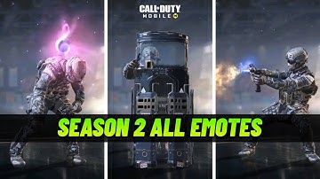 Battle Pass Emote Season 2 | All Emotes Season 2 Codm | Cod Mobile Task Force 141