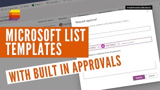 Build a Travel Request process with approvals in SharePoint with new List Templates