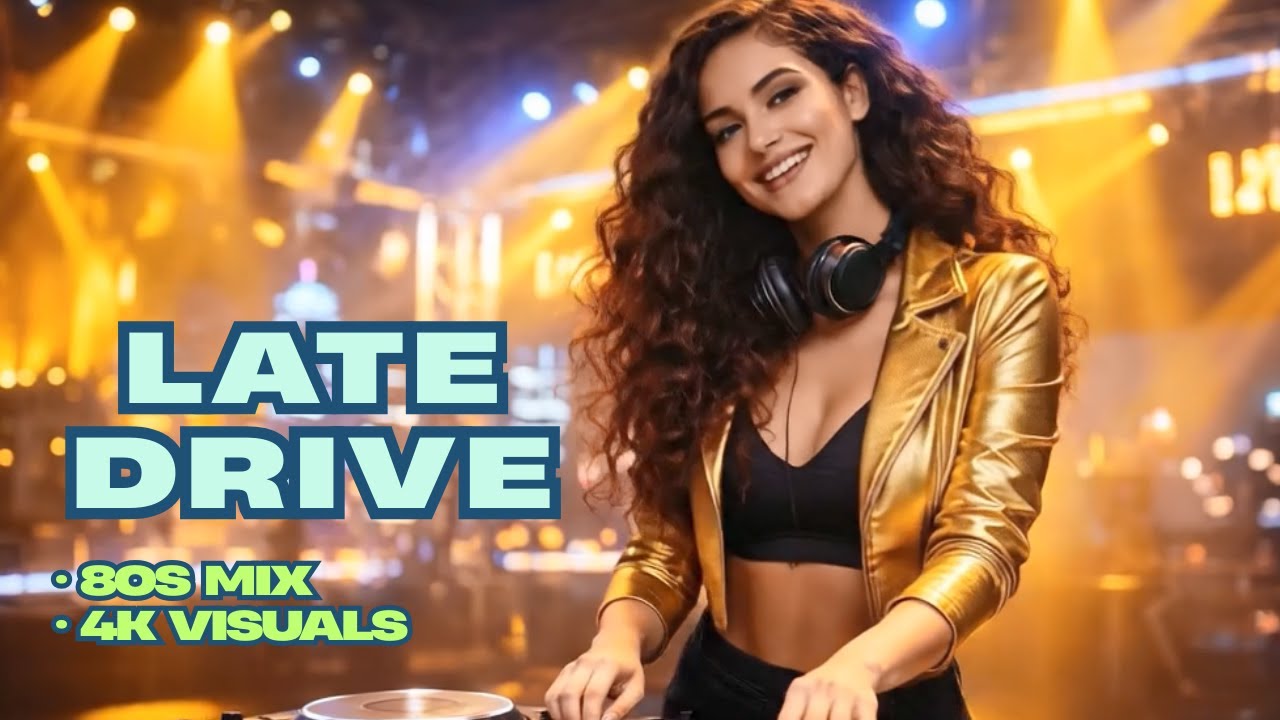 Neon Winter Disco • Love Songs for Lonely Nights • 80s Mix • 4K Visuals