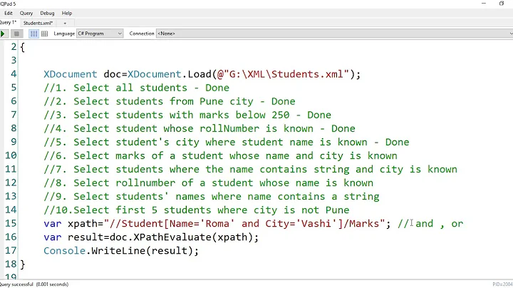 Using XPath expressions to query Xml elements in C#