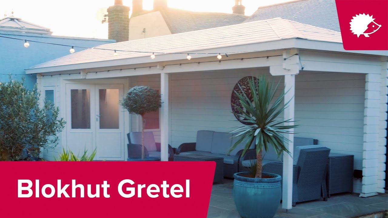 Blokhut Gretel: De perfecte tuinuitbreiding met stijlvolle overkapping