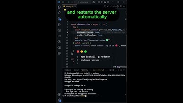 Auto restart Node.js server with Nodemon 🔄