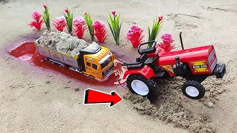 Diy Tractor Stuck In Mud Mini Science Project @Anshdeep experiment @keep Villa @Mini Creative cstoy💥