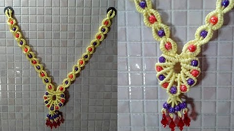 Macrame Garland for Ganpati | Macrame Kanthi | How to make macrame kanthi