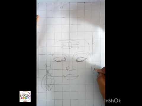 shiv ji drawing l shivji drawing with grid lines - YouTube