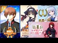 History of visual novel character popularity results from japan