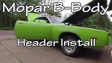 How To Install Headers Mopar B Body Small Block 318