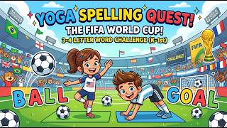 Yoga Spelling Quest: The FIFA World Cup! 🏆 | 3-4 Letter Word Challenge (K-1st) 🧘‍♂️ screenshot 3