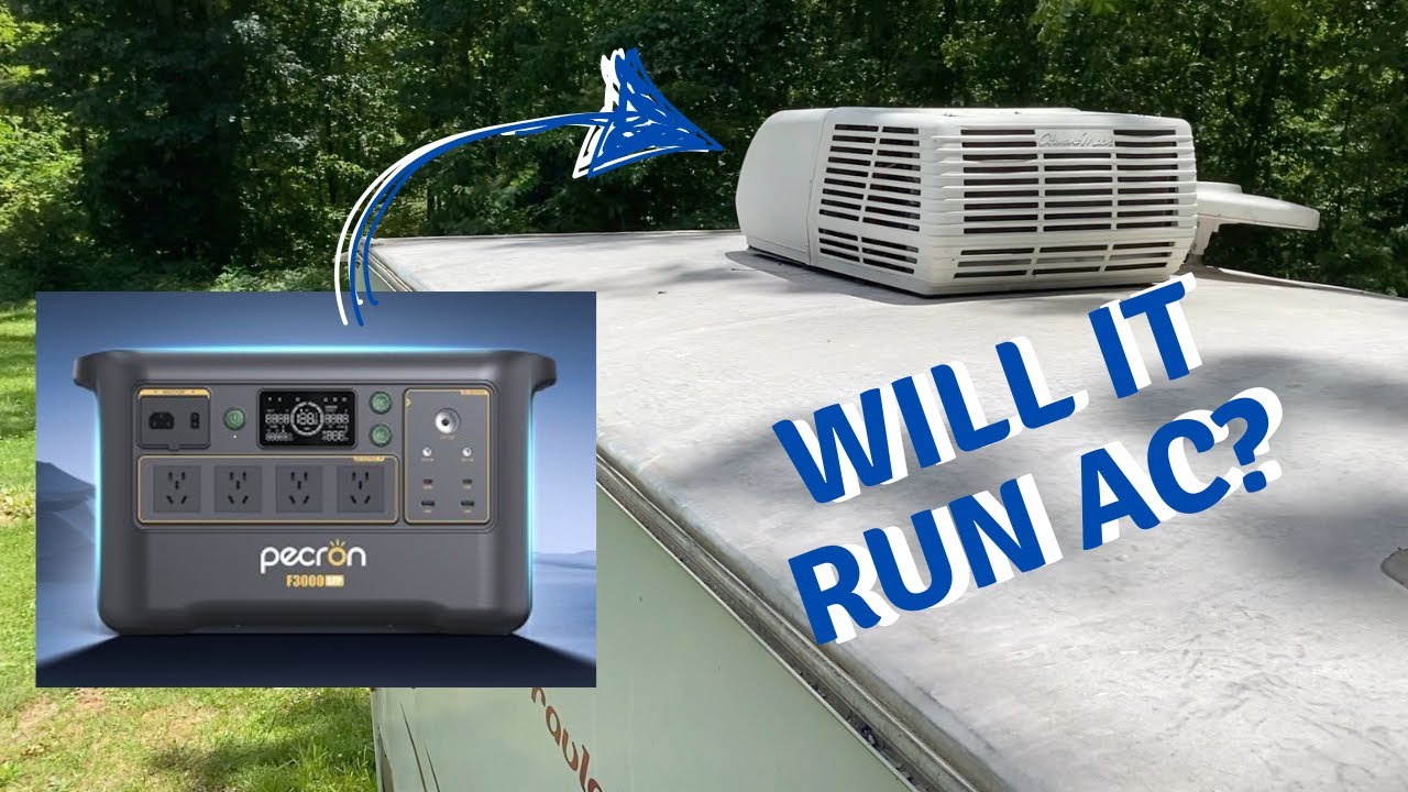 Может ли солнечный генератор питать кондиционер автодома? | Pecron F3000LFP