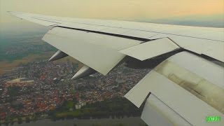 Lufthansa 747-8 Graceful Descent, Landing and Taxi at Frankfurt Am Main!