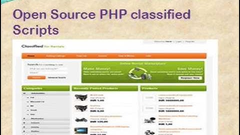 php classified script,Open source PHP classified script