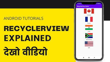Android RecyclerView Explained with Code | Adapter Setup, Custom View, A-Z Sorting | Hindi Tutorial