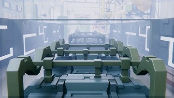 Animated Sci-Fi hall with Blender 2.8 Eevee, Workbench and Cycles