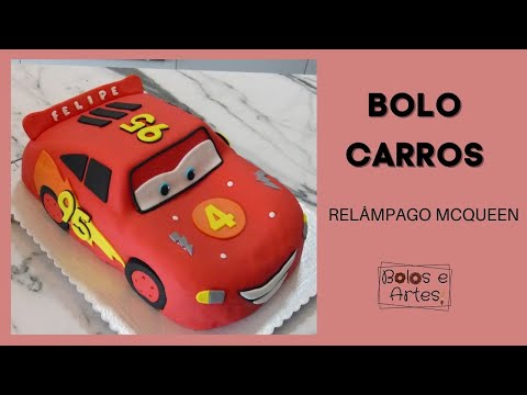 Bolos & Doces - Relâmpago McQueen Carros Disney Bolo personalizado