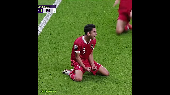When Marselino Ferdinan scored the first goal for Indonesia in the 2023 Asian Cup #timnasindonesia
