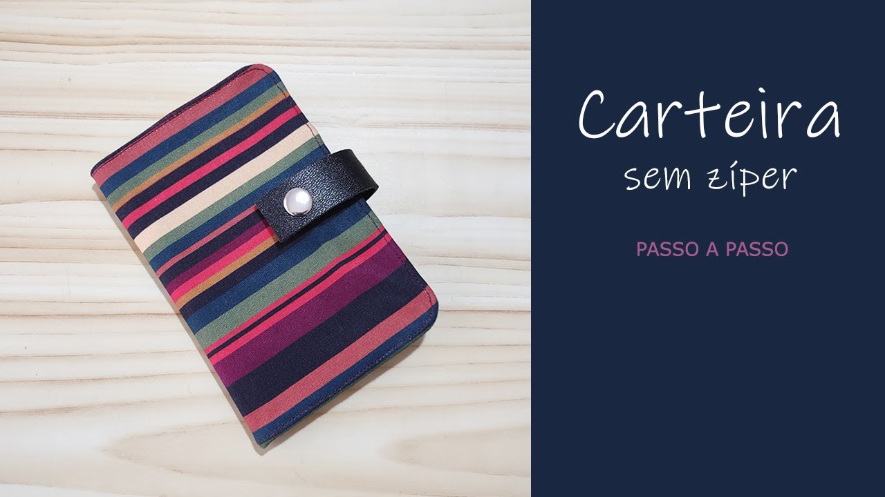 Carteira de tecido fácil / PASSO A PASSO
