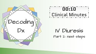 10 Clinical Minutes Iv Diuresis Part 2