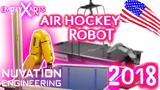 AIR HOCKEY ROBOT ARM NUVATION ENGINEER ARCADE MACHINE TABLE KEYENCE CV-3000 VISION SYSTEM...2018 USA