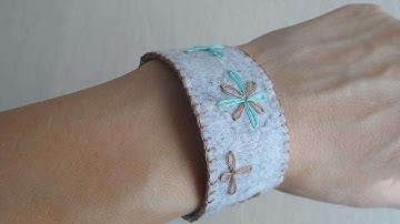 How To Make A Felt Bracelet - DIY Style Tutorial - Guidecentral