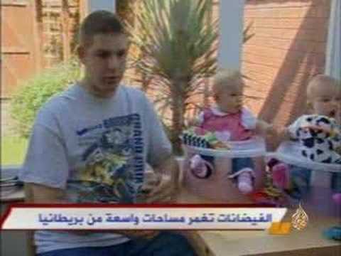 الفيضانات تغرق مساحات واسعة في بريطانيا