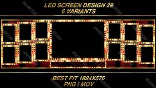#128 Led Scren Design 29 | Mov | Png | Led Mapping | By Musicom
