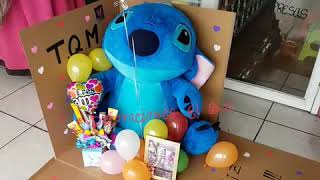 Caja de Regalo sorpresa con peluche Stitch 